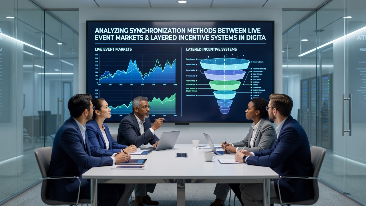 Flow diagram illustrating real-time synchronization between event markets and incentive layers via API and blockchain nodes