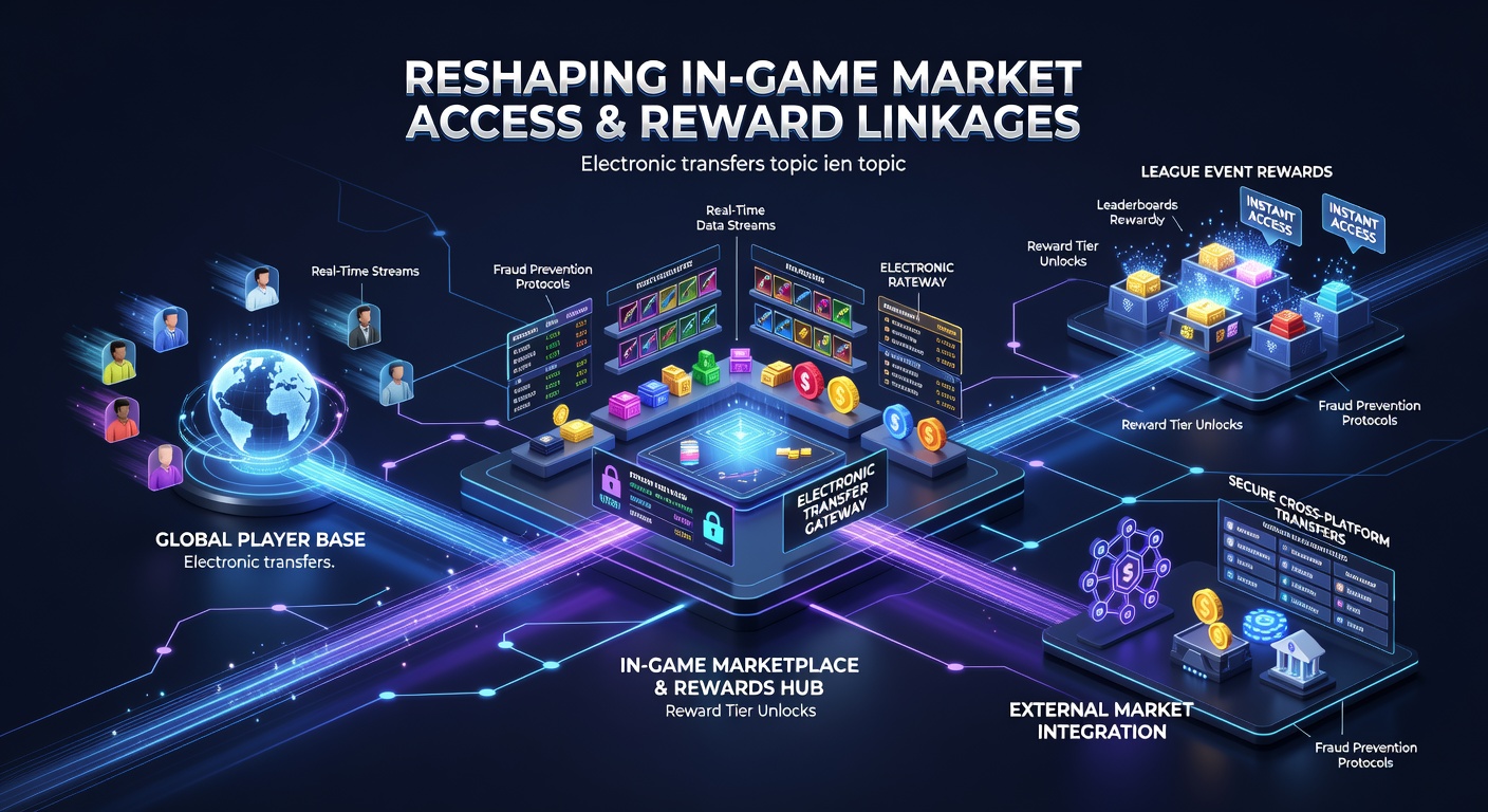 In-game reward systems activated through electronic transfer networks during league competitions