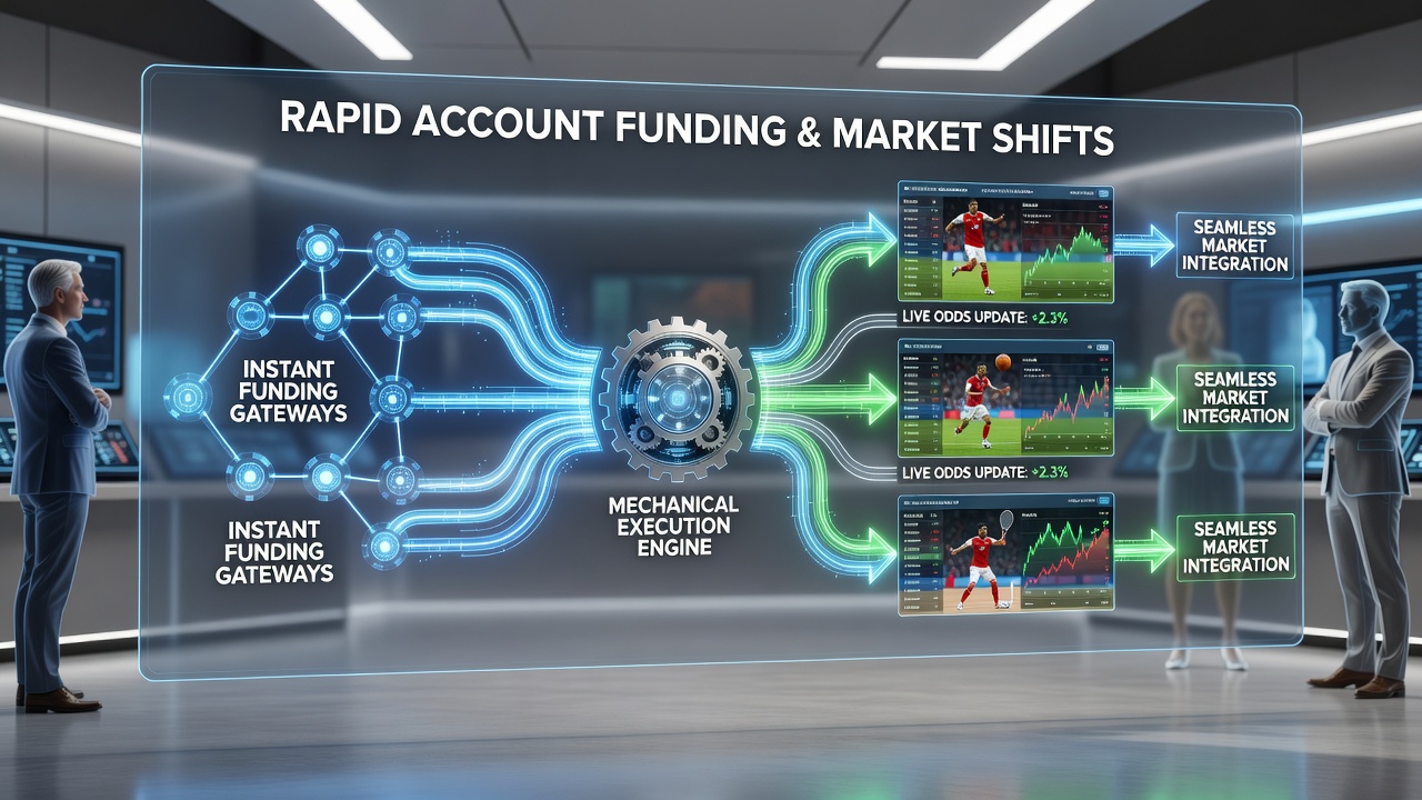 Diagram showing API connections between live sports odds, instant deposits, and casino incentive activation during prime time